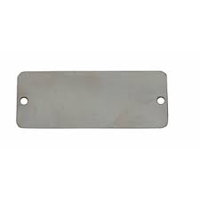 RECTANGLE STAINLESS TAG 1X3