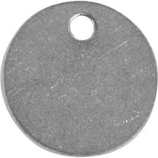 1-1/4 ROUND STAINLESS STEEL TAG
