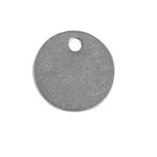 1-1/2" ROUND STAINLESS STEEL TAG