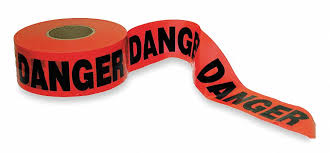 RED DANGER BARRICADE TAPE