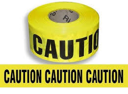 YELLOW CAUTION BARRICADE TAPE