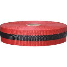 RED&BLK 2"X200' WOVEN BARRIER TP
