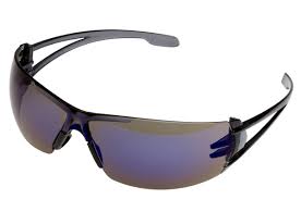 VARSITY BLUE MIRROR GLASSES