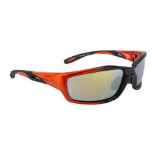 ORANGE/BLK FRAME GLD MIRROR LENS