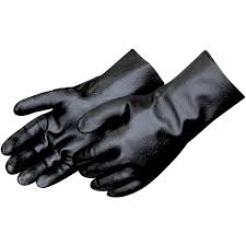 BLACK PVC GLOVE 14"