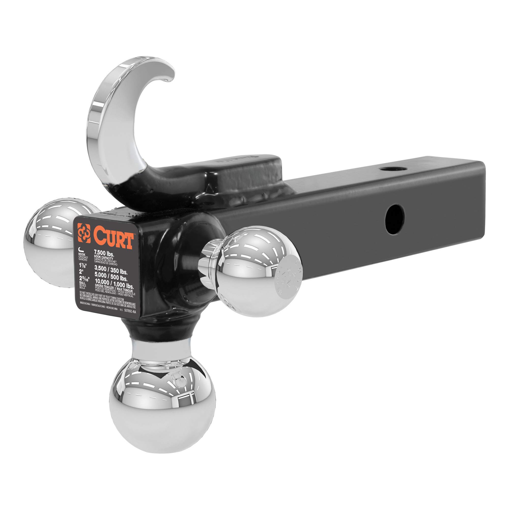 3 WAY BALL HITCH WITH HOOK