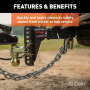 S-HOOK W/ WIRE LATCH /SFTY CHAIN