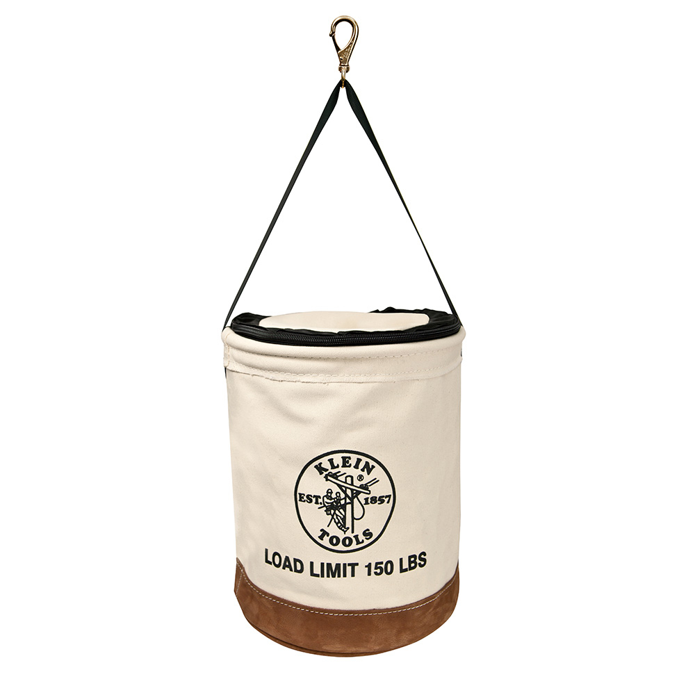 ZIP TOP CANVAS BUCKET LEATH BTM