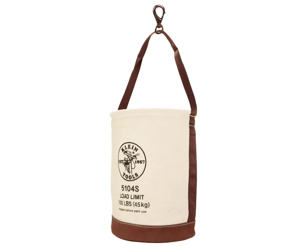 CANVAS BUCKET,SNAP & LEATHER BTM