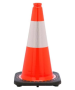 TRAFFIC CONE 18" WITH REFLECTIVE