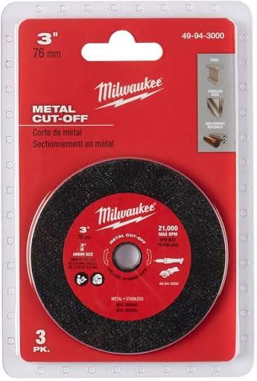 PKG 3" CUT-OFF WHEEL