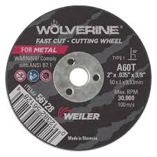 2X .035 X 3/8 T1 CUTOFF DISC