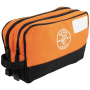 DOUBLE ZIPPER BAG 10"X6" ORANGE
