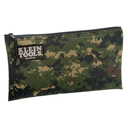 12-1/2" CAMOUFLAGE ZIPPER BAG