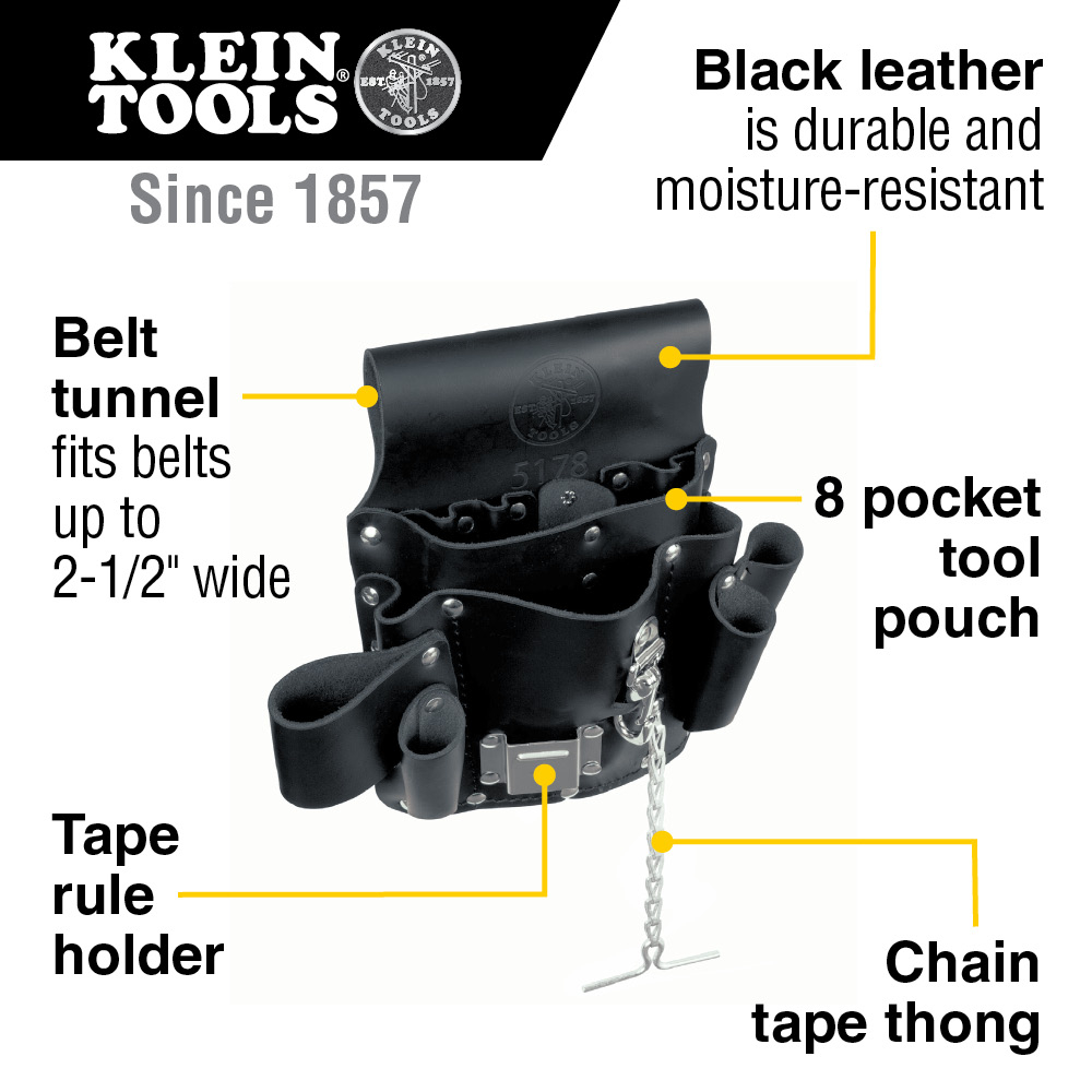 8 POCKET TOOL POUCH
