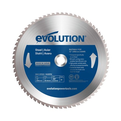 12" X 60T X 1"  BLADE FOR STEEL
