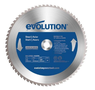 EVOLUTION 14" BLADE FOR STEEL 1"