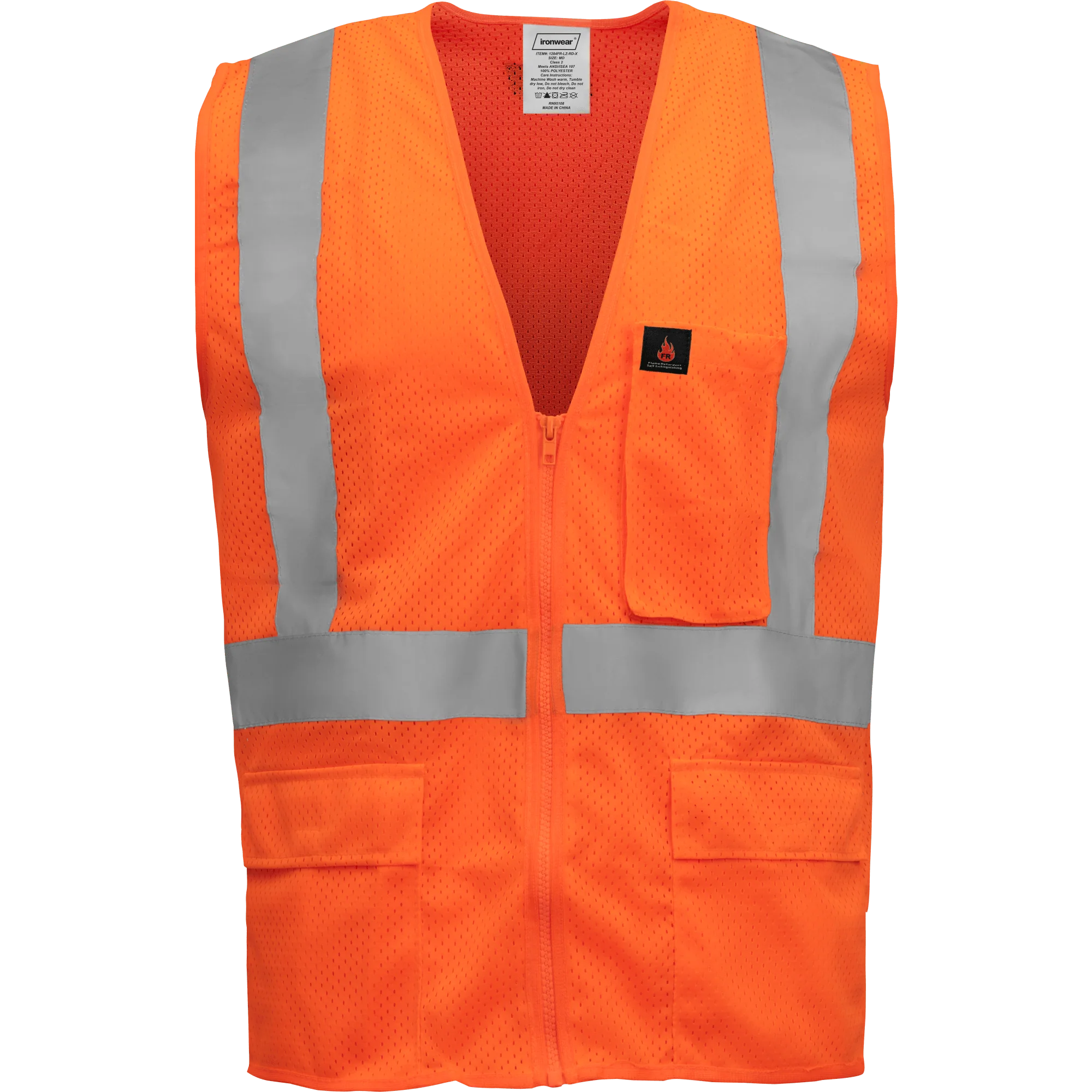 SAFETY VEST FLAME RETARDENT 2X