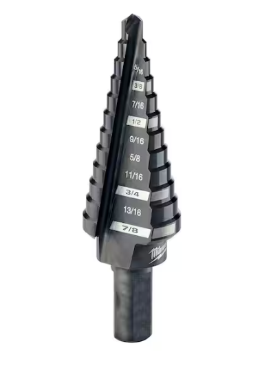STEP DRILL BIT #4   3/16" - 7/8"