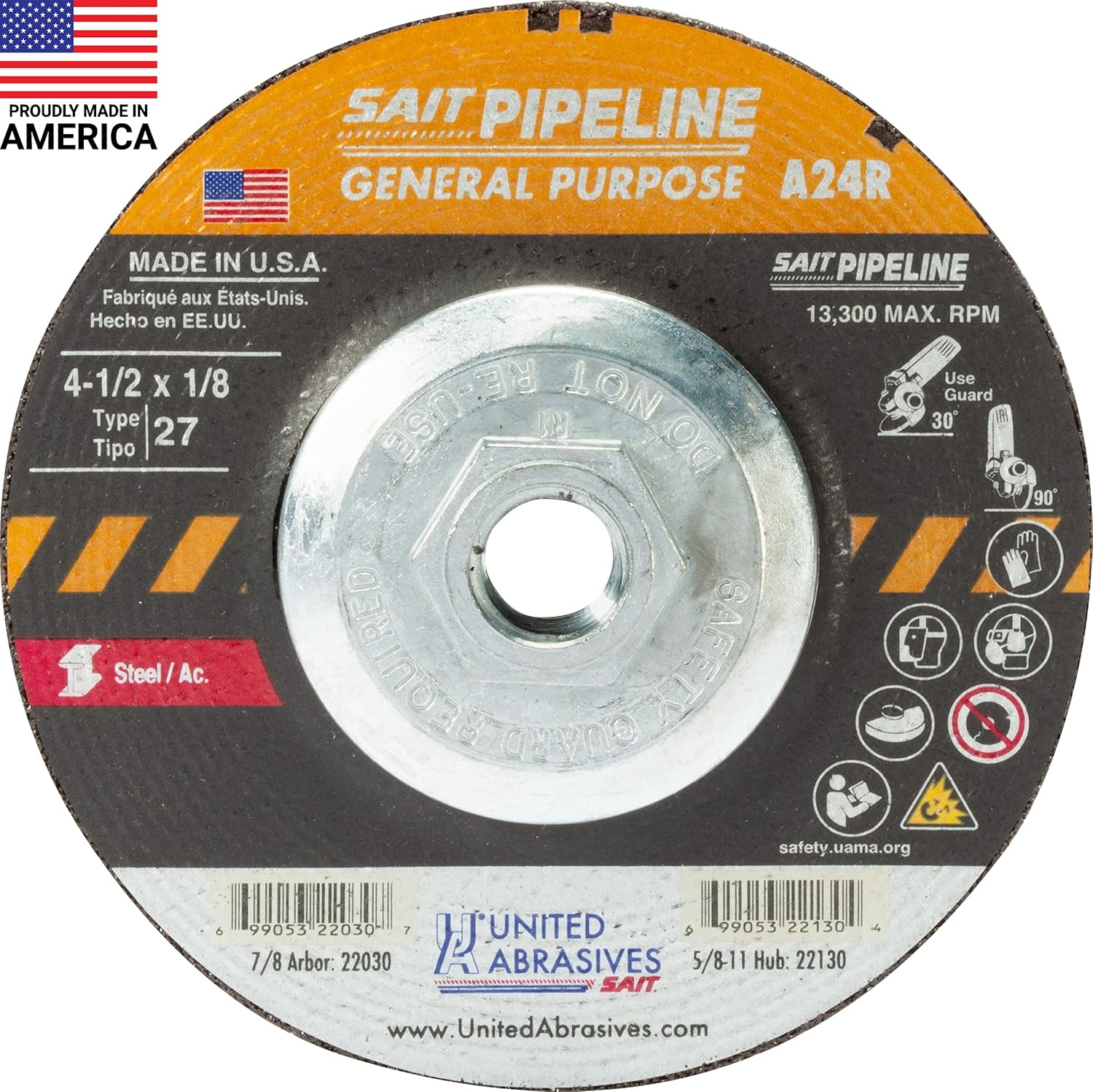 4-1/2X1/8X5/8-11 GRINDING DISC