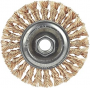 4 X 5/8 WIRE WHEEL BRONZE  BRASS