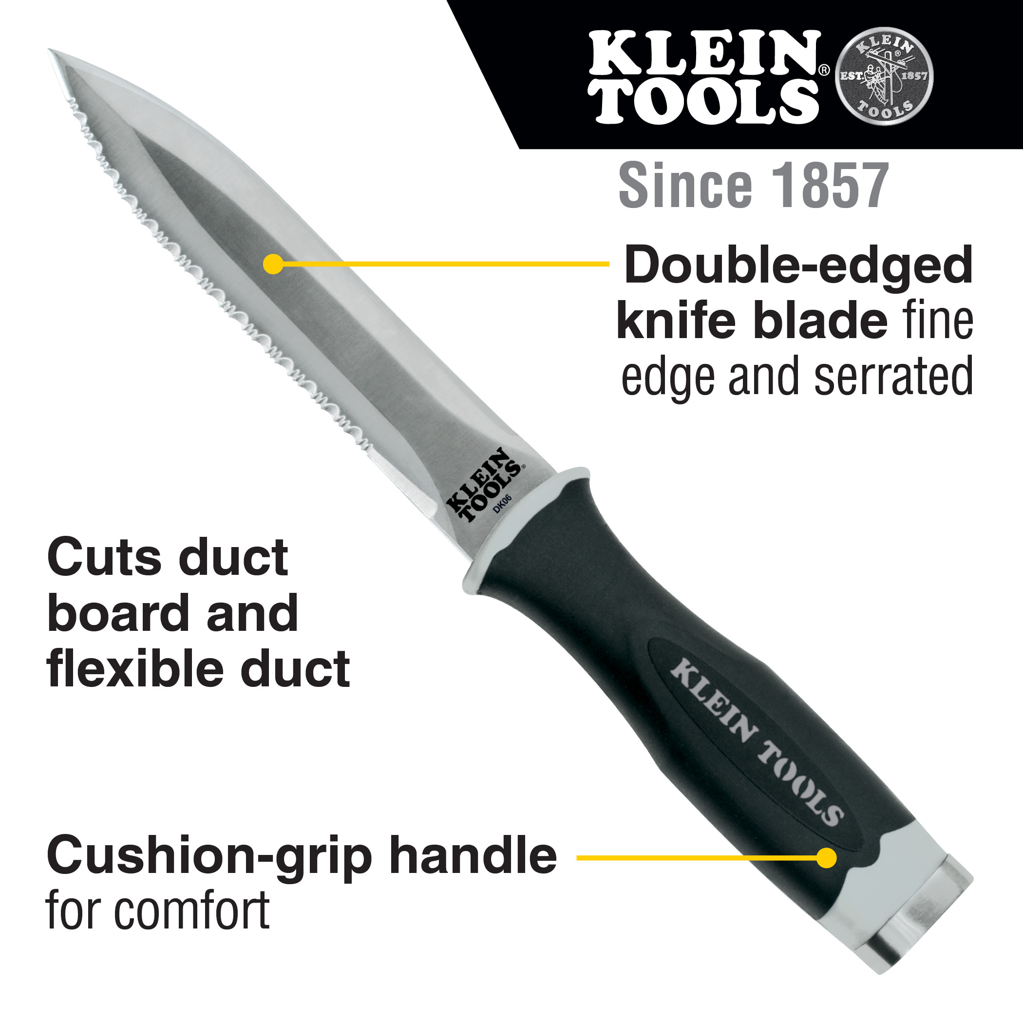 SERRATED DUCT KNIFE
