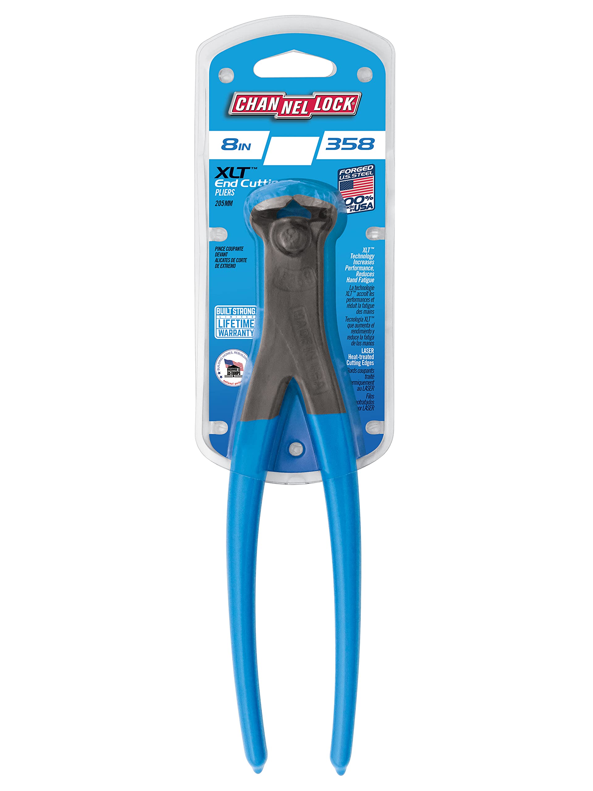 8" END CUTTING PLIERS