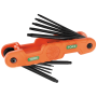 PRO FOLDING HEX KEY SET 10 TORX