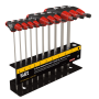 10PC T-HNDLE SAE B.E HEX KEY SET