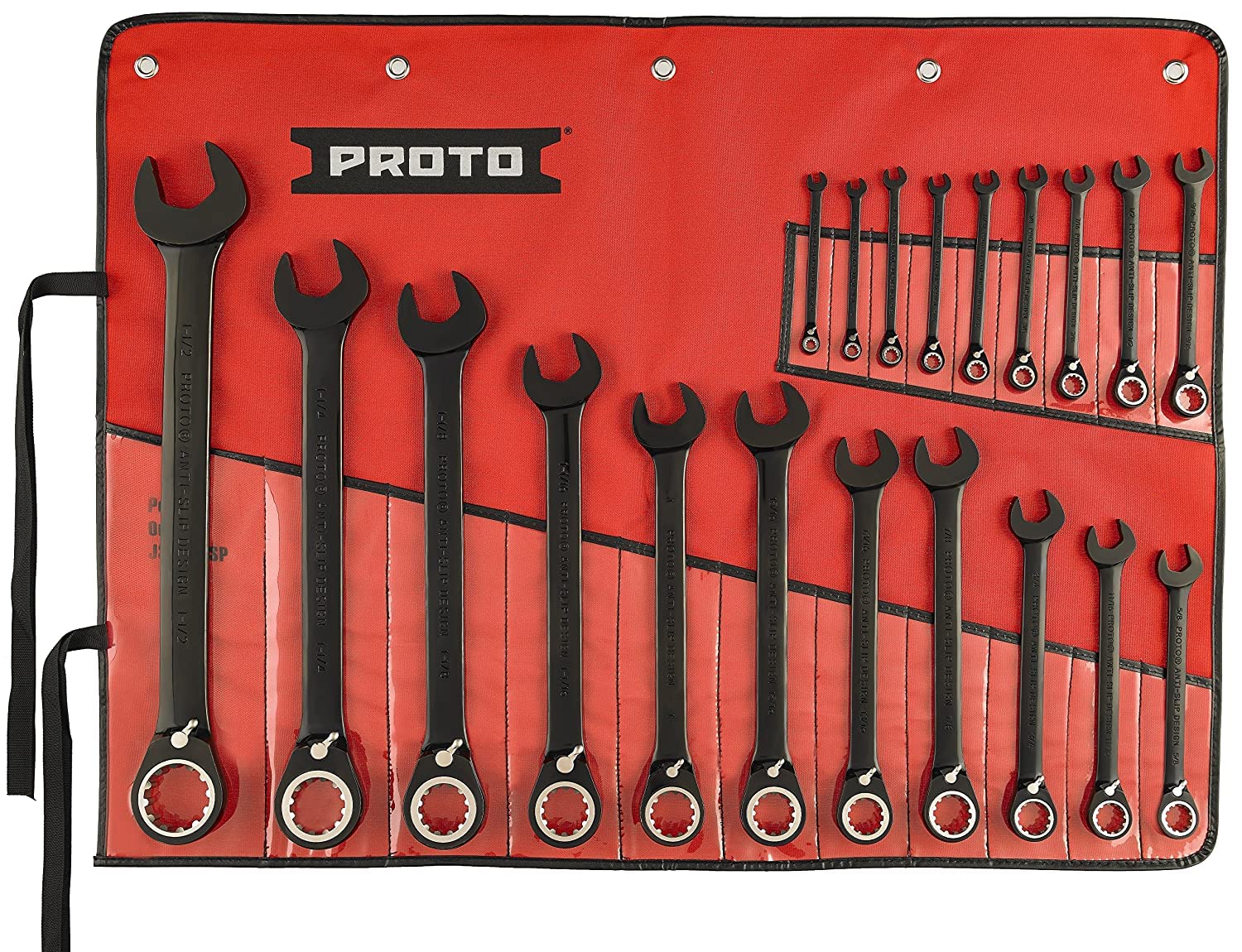 SET COMB RATCHET WRENCH BLK 20PC