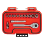 19PC.SOCKET SET 3/16-9/16 6PT.