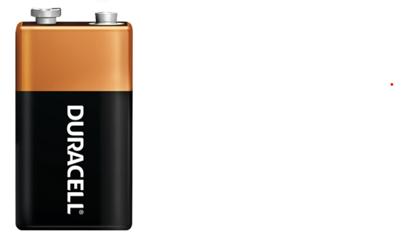 DURACELL 9V ALKALINE BATTERY