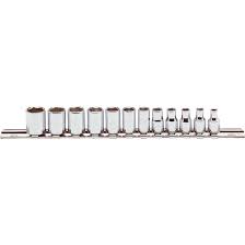 12PC.METRIC SOCKET SET 6PT. 4-14