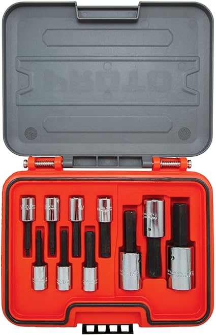 10PC IMP HEX BIT SKT SET