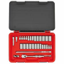 32PC SOCKET SET 12PT SAE/METRIC