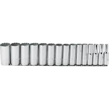 15PC DEEP SOCKET SET 12PT  1-1/4