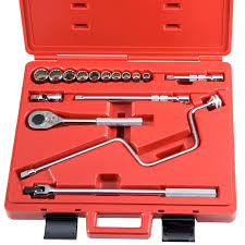 16PC SOCKET SET 12PT 7/16"-1"