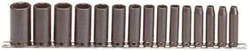 15 PC 3/8 DEEP IMP 1/4"-1" 6PT