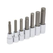1/2" 7 PC&nbsp;&nbsp;STD HEX BIT SET