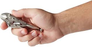 4" CURVED JAW W/WIRE CUTTER