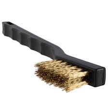 BRASS SMALLML WIRE BRUSH PLASTI HANDLE