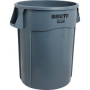 55 GAL GRAY GARBAGE CAN