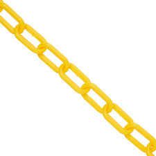 #8 YELLOW PLASTIC CHAIN 60FT BOX