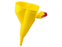 JUSTRITE 11202YPLASTIC FUNNEL FOR SAFETY CANS