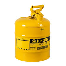 JUSTRITE 7150200 YELLOW SAFETY CAN 5 GAL NO SPOUT