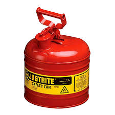 JUSTRITE 7225130 RED SAFETY&nbsp;&nbsp;CAN 2.5 GALLON SPOUT