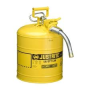 JUSTRITE 7250230 YELLOW SAFE FUEL CAN 5 GAL SPOUT